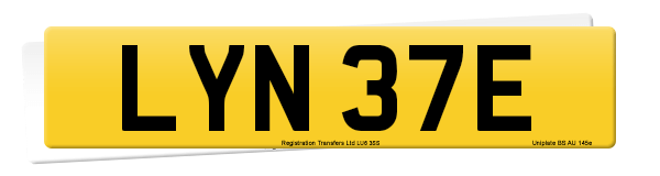 Registration number LYN 37E